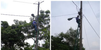 Mejora alumbrado público en zona rural de Minatitlán