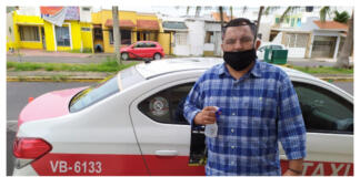 Gobierno del Estado provee de solución antibacterial a taxistas de la zona conurbada Veracruz-Boca del Río
