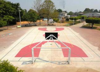 Construye Ayuntamiento de Minatitlán Explanada en el Parque Ejido Tacoteno