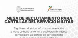 Se reactiva el trámite para iniciar el Servicio Militar en Cosoleacaque
