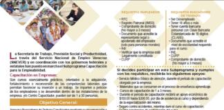 Secretaría de Trabajo apoya con dos meses de sueldo a empresas que capaciten a buscadores de empleo