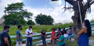 Preparan autoridades de Minatitlán inicio de construcción de domo en escuela Adalberto Tejeda Construirán domo en escuela Adalberto Tejeda en Mina