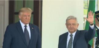 Felicita PRI-Veracruz a López Obrador por continuar con T-MEC, de origen salinista Los presidentes Donald Trump de EUA y Andrés López de Mëxico.