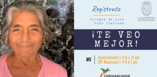 «Te veo mejor» la campaña de cirugías para recuperar la vista que impulsa el Ayuntamiento de Cosoleacaque