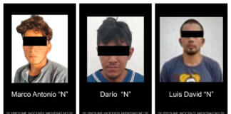 Detiene SSP a tres personas y asegura nueve vehículos, en Xalapa