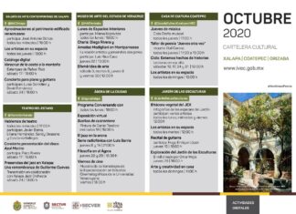 Presenta IVEC cartelera de octubre para sus recintos culturales