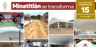 Van 15 domos escolares construidos por el actual gobierno de Minatitlán Van 15 domos escolares construidos por el actual gobierno de Minatitlán