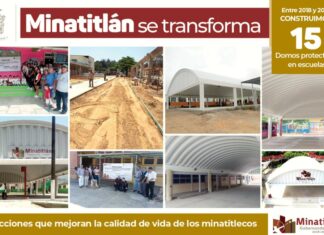 Van 15 domos escolares construidos por el actual gobierno de Minatitlán Van 15 domos escolares construidos por el actual gobierno de Minatitlán