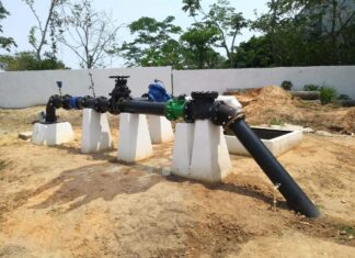 Trabaja Ayuntamiento de Minatitlán en reparación del Pozo 18 afectado por lluvias recientes