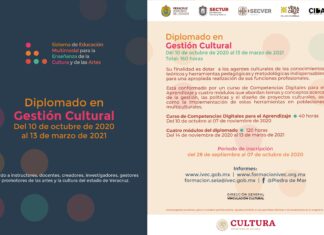 Convoca IVEC a segunda edición del Diplomado en Gestión Cultural