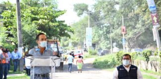 Ayuntamiento de Veracruz construye con concreto hidráulico Acceso a Dos Lomas, con una inversión de más de 39 mdp