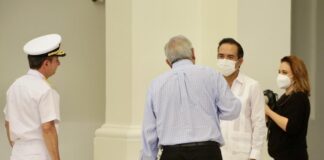 Acompaña Alcalde Fernando Yunes Márquez al Presidente Andrés Manuel López Obrador, durante visita al Puerto de Veracruz