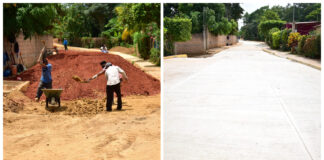 Ayuntamiento de Cosoleacaque concluye pavimentación de la calle Francisco Villa en la localidad de Coacotla