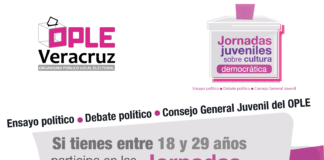 El OPLE Veracruz invita a participar en las “Jornadas juveniles sobre cultura democrática”