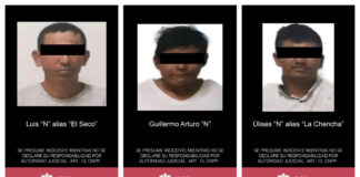 Detiene SSP a tres presuntos responsables de agresión a policías y homicidio, en Sayula de Alemán
