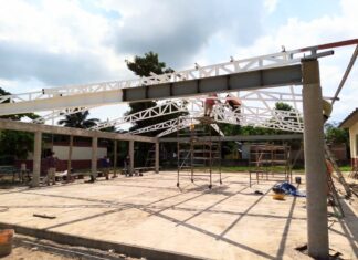 Concluirá Ayuntamiento de Minatitlán techumbre en Primaria de la comunidad de Otapa