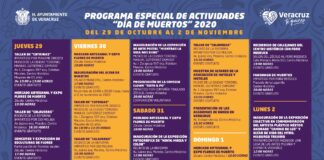 Celebra H. Ayuntamiento de Veracruz tradiciones con programa de Día de Muertos