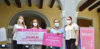 Reciben asociaciones de lucha contra el cáncer 90 mil pesos, gracias a la campaña “La lucha es de todxs”