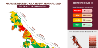Reporte Estatal contra el coronavirus 04/01/2021