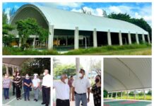 Entrega alcalde de Minatitlán construcción de domo en la ESBOM Autoridades municipales entregan domo de la ESBOM