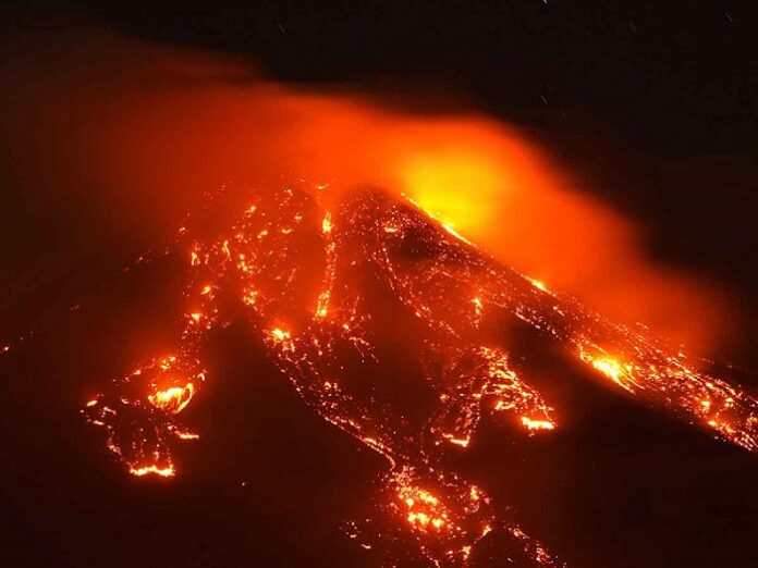 Mount Etna, Europe's most active volcano, leaps into action