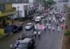 Raquítica marcha de militantes de MORENA en el sur de Veracruz Raquítica marcha de militantes de MORENA en Minatitlán