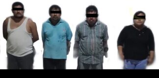 Detienen SSP y Guardia Nacional a cuatro presuntos integrantes de banda delictiva, en Coatzacoalcos