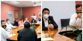 Visita gobernador Congreso de Veracruz; preparan cierre de la LXV Legislatura Se reúnen titulares de los poderes Legislativo y Ejecutivo de Veracruz.