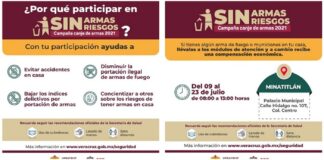 Invitan autoridades a jornada de canje de armas en Minatitlán