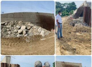 Avanza la construcción de Puente en «La Providencia» en Minatitlán Construcción del puente La Providencia