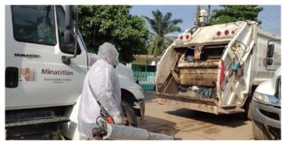 Sanitizadas las unidades de servicio del Ayuntamiento de Minatitlán