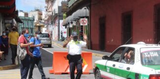 Inicia la colocación de filtros en Xalapa para la disminución de movilidad masiva