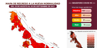 Van 169 municipios de la entidad en semáforo rojo