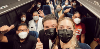 Caravana de vacunación contra Covid-19 parte desde Nuevo León con rumbo a Texas