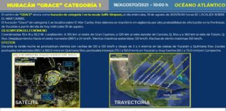 “Grace” ya es huracán categoría 1, impactará Quintana Roo el jueves; Veracruz en Alerta Gris “Grace” ya es huracán categoría 1, impactará Quintana Roo el jueves; Veracruz en Alerta Gris
