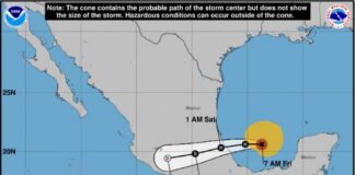 “Grace” impactará esta noche costas de Tecolutla con vientos de 140 km/h; se activa el Sistema Estatal de Protección Civil “Grace” impactará esta noche costas de Tecolutla con vientos de 140 km/h