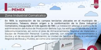 Instalaciones de Pemex en Comalcalco, Tabasco, cumplen 60 años