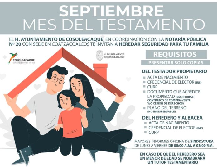 SEPTIEMBRE, MES DEL TESTAMENTO