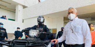 Entrega Ayuntamiento de Minatitlán cuatrimotos y uniformes tácticos a la Policía Municipal