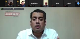 En Zoom con morenistas de Veracruz, Sergio Gutiérrez Luna presenta proyectos de la 4T