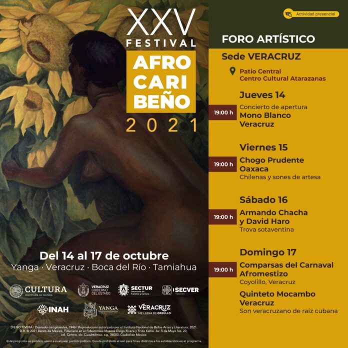ACTIVIDADES XXV FESTIVAL AFROCARIBEÑO