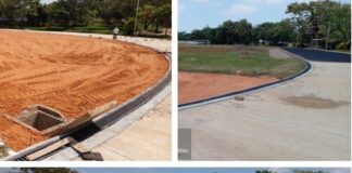 Supervisa alcalde de Minatitlán construcción de la tercera etapa de la pista de Atletismo en la ESBOM