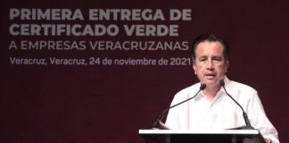 Entrega Veracruz Certificado de empresa verde y responsable a compañías altamente comprometidas con el medio ambiente