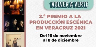Presenta IVEC las obras ganadoras del 2.° Premio a la Producción Escénica de Veracruz 2021