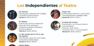 Invita IVEC a disfrutar de la programación de Los Independientes al Teatro