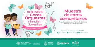 Invita IVEC a disfrutar del talento de la niñez veracruzana con las presentaciones de la Red de Coros Comunitarios