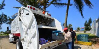Trabaja Limpia Pública en regularización de servicio de recolección de desechos en Coatzacoalcos