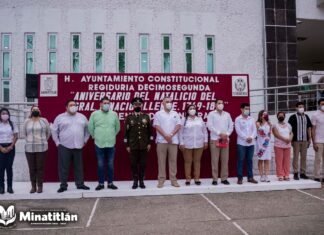 Ayuntamiento de Minatitlán conmemora el 253 aniversario del “Natalicio de Ignacio Allende”
