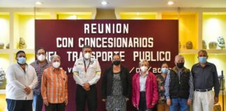 Realizan reunión con concesionarios de transporte en Coatzacoalcos