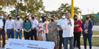 Celebran colonos de Coatzacoalcos, restauración del ‘Parque Estibadores’